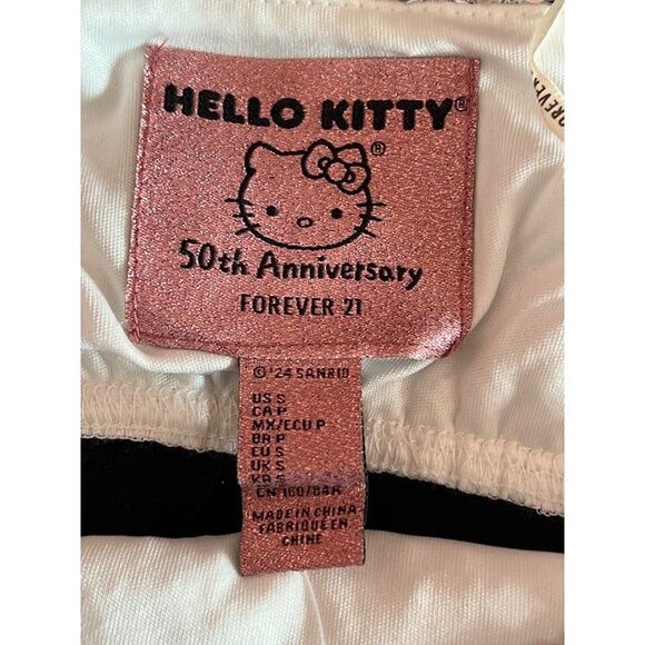 Hello Kitty Silver Sequin Crop Top & Mini Skirt Set - Womens XS - Picture 9 of 12